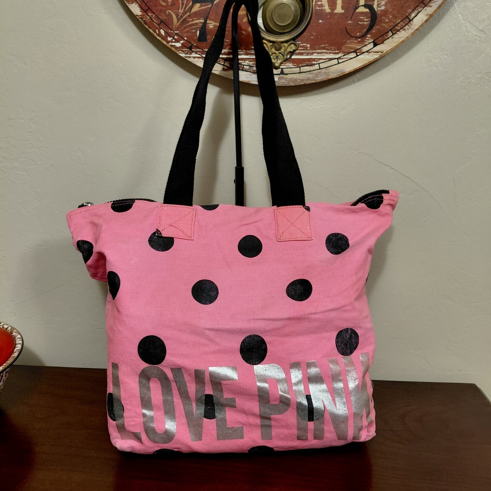 Victoria's Secret PINK Tote Bag Pink & Black